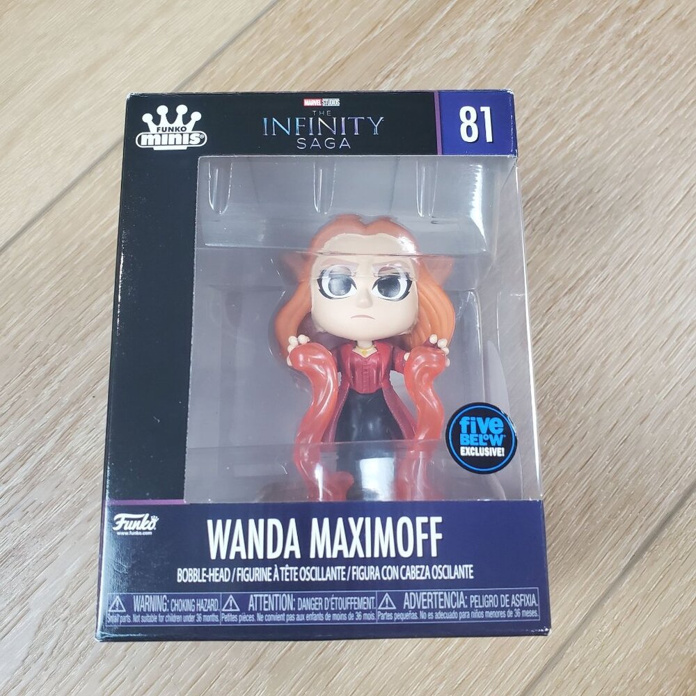 Funko Mini Marvel Infinity Saga Wanda Maximoff 81 Bobble Head Five Below Exclus